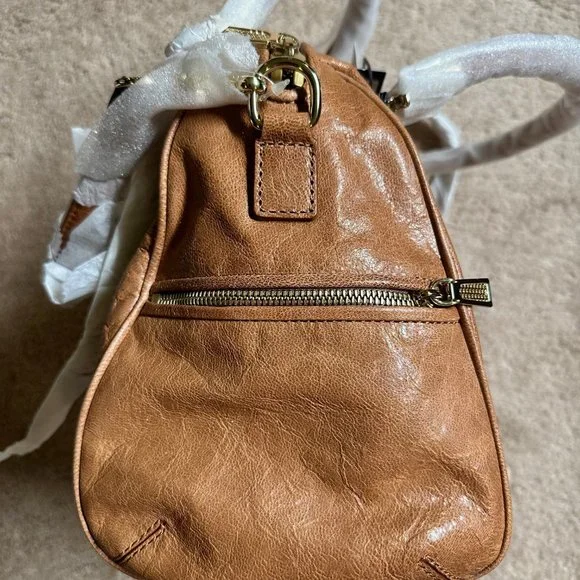 REBECCA MINKOFF CUPID LEATHER SATCHEL BAG Crossbody sand NWT